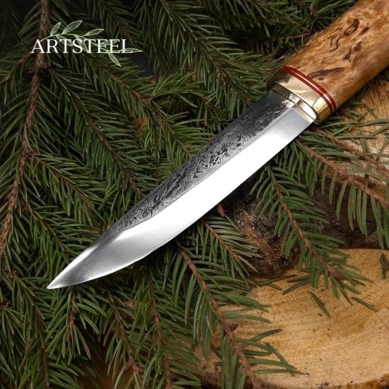 Нож Якут малый из стали К340, рукоять латунь в интернет-магазине art-steel.ru, фото