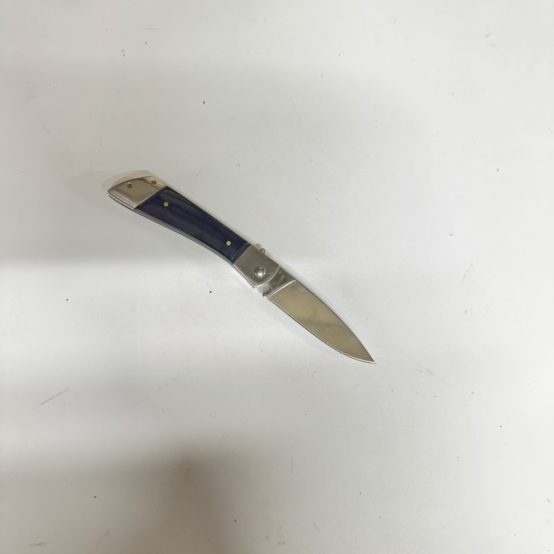 Автоматический складной нож Scout (кнопочный), сталь 65Х13, рукоять металл, смола (уценка) в интернет-магазине art-steel.ru, фото