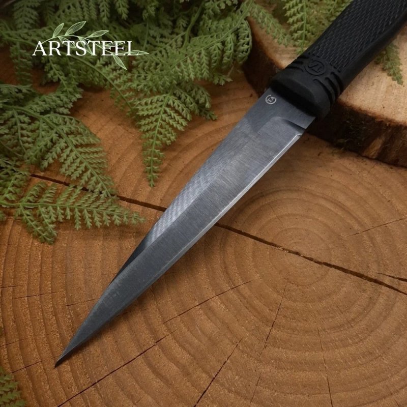 Нож Миг-1 из стали 65Г, рукоять резина в интернет-магазине art-steel.ru, фото