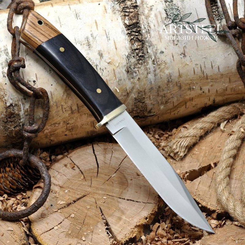 Туристический нож Иркутск, сталь 40Х13, рукоять дерево в интернет-магазине art-steel.ru, фото