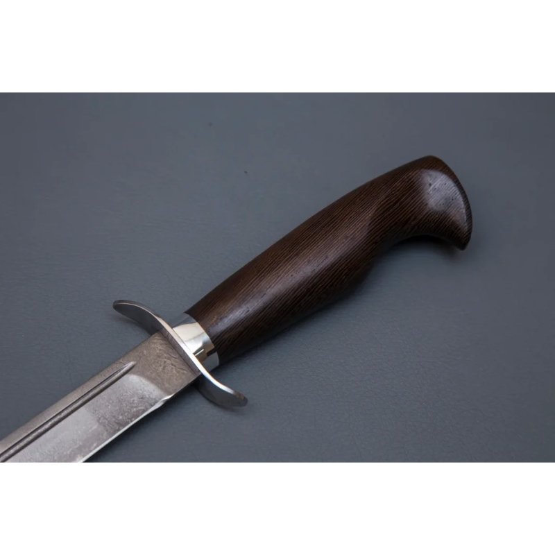 Нож Разведчик из стали Х12МФ, рукоять венге, литье мельхиор в интернет-магазине art-steel.ru, фото