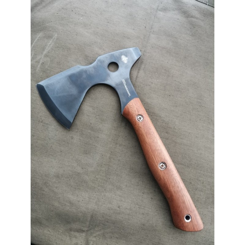 Топорик метательный Томогавк, сталь У8, рукоять сапелли в интернет-магазине art-steel.ru, фото