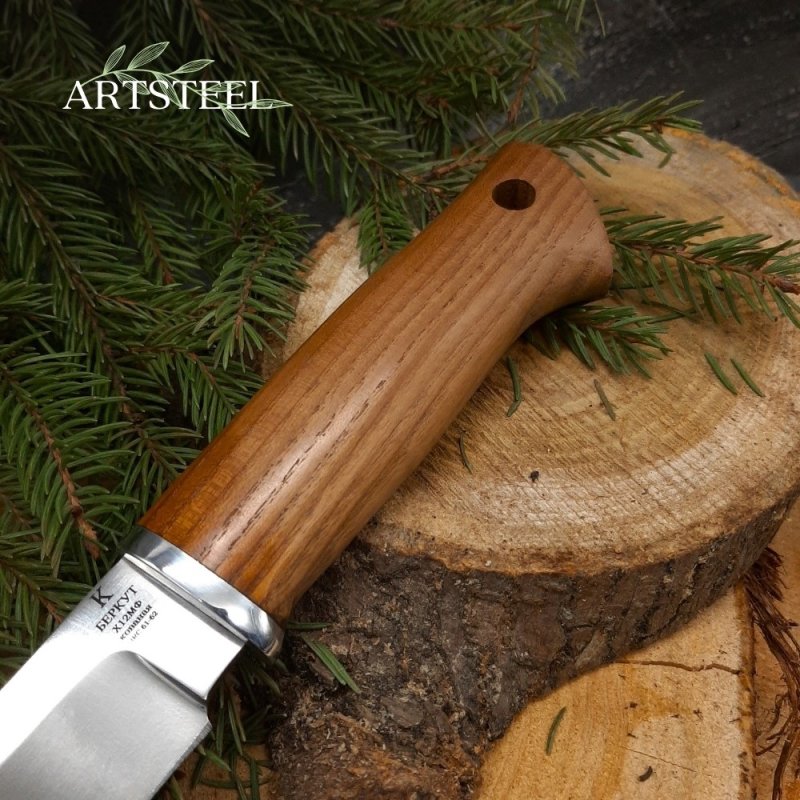 Нож Беркут из стали Х12МФ, рукоять Термоясень в интернет-магазине art-steel.ru, фото
