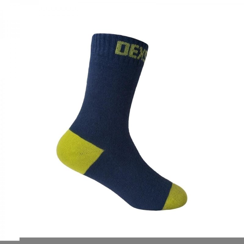 Водонепроницаемые носки детские DexShell Ultra Thin Children Socks S (16-18 см), черный/желтый в интернет-магазине art-steel.ru, фото