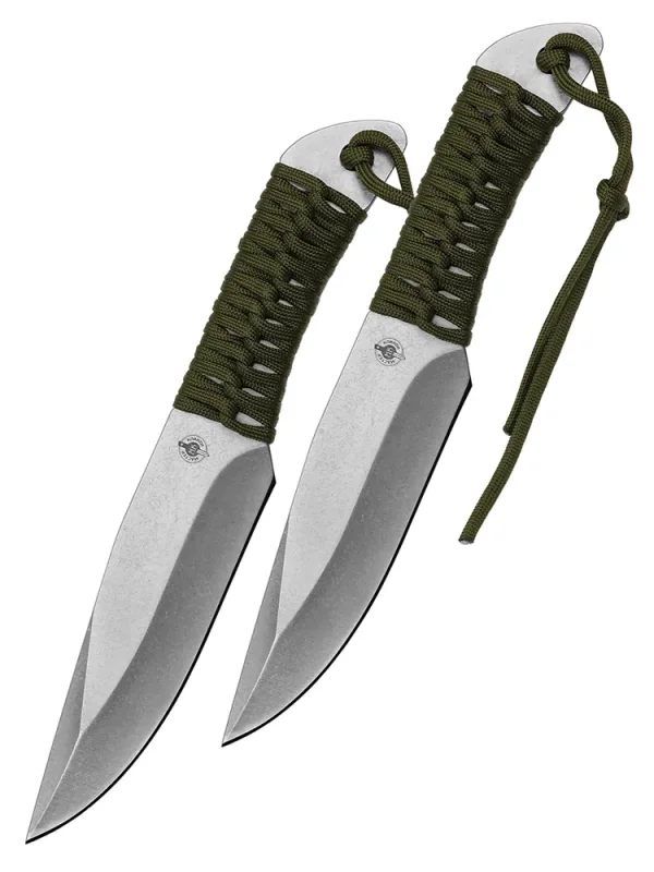 Набор 2 универсальных ножей Дартс с нейлоновым чехлом, сталь 420, рукоять паракорд в интернет-магазине art-steel.ru, фото