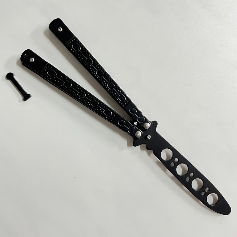 Нож бабочка тренировочный Черная цепь в интернет-магазине art-steel.ru, фото