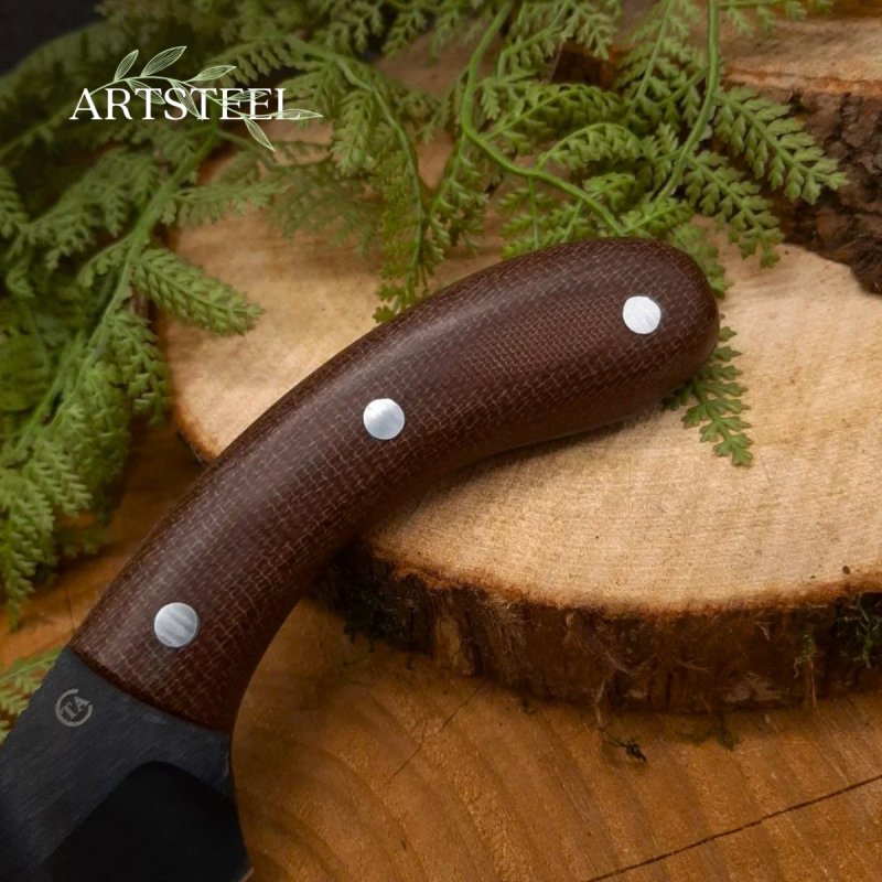 Нож Клык-1 из стали 65Г, рукоять текстолит в интернет-магазине art-steel.ru, фото
