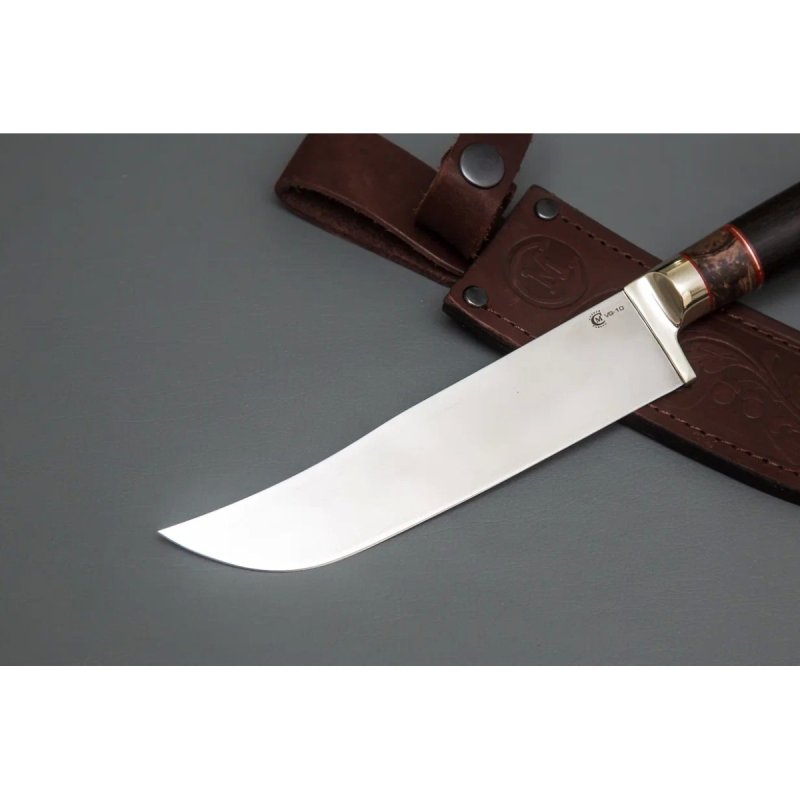 Нож Узбекский из стали VG-10, рукоять карельская береза, черное дерево в интернет-магазине art-steel.ru, фото