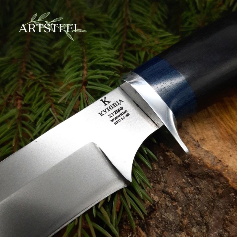 Нож Куница из стали Х12МФ, рукоять Граб в интернет-магазине art-steel.ru, фото