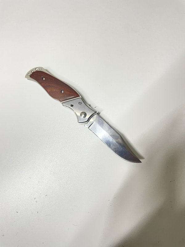 Автоматический складной нож King (кнопочный), сталь 40х13, рукоять дерево, сталь в интернет-магазине art-steel.ru, фото