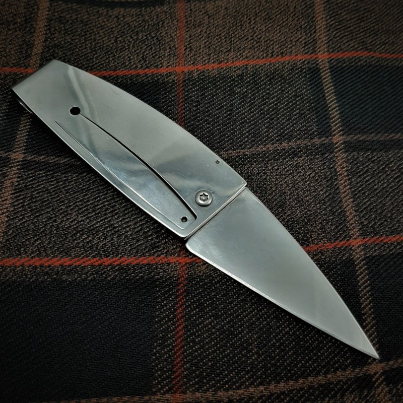 Складной нож Флеш, сталь 420, рукоять сталь в интернет-магазине art-steel.ru, фото