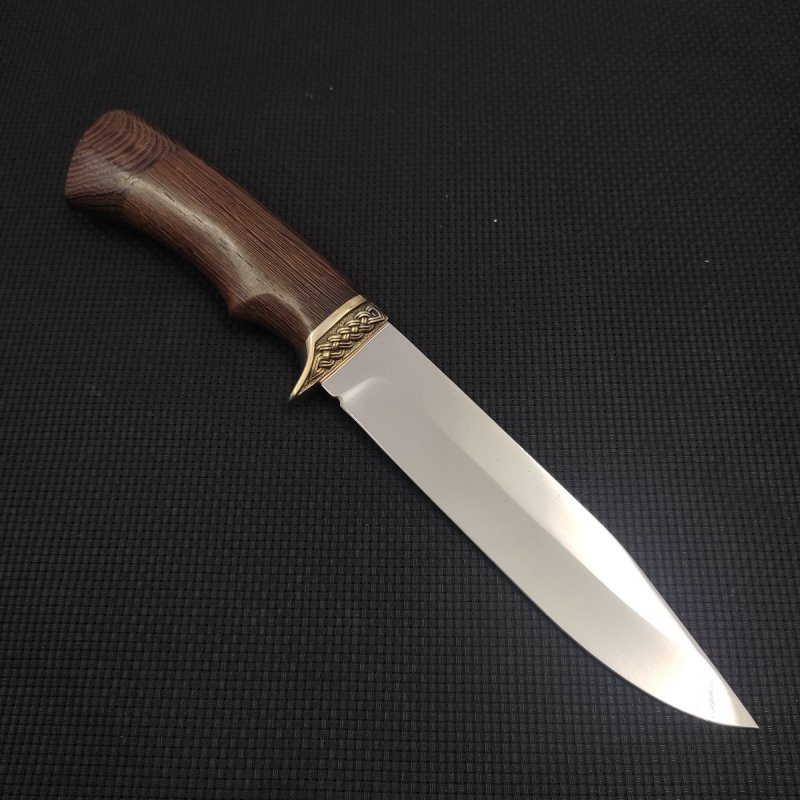 Нож Лидер из стали 95х18, рукоять венге, литьё мельхиор в интернет-магазине art-steel.ru, фото