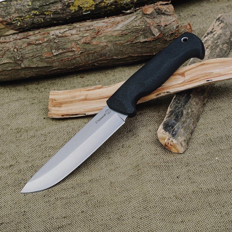 Туристический нож Степной, сталь AUS8, рукоять эластрон в интернет-магазине art-steel.ru, фото