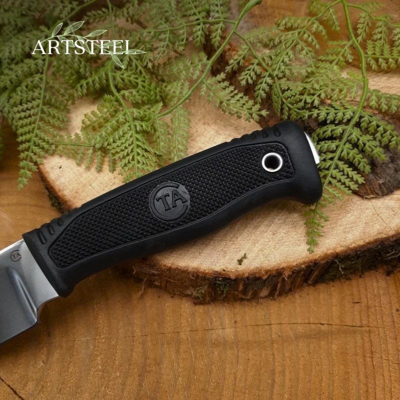 Нож №10 из стали 95Х18, рукоять резина в интернет-магазине art-steel.ru, фото