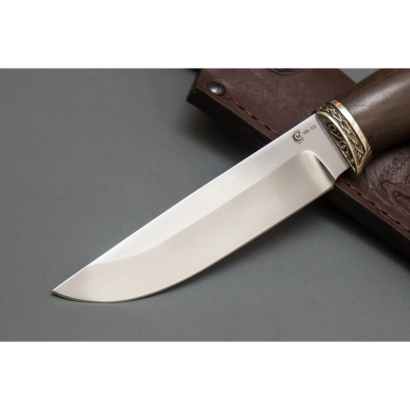 Нож Ястреб из стали VG-10, рукоять ореховый кап в интернет-магазине art-steel.ru, фото