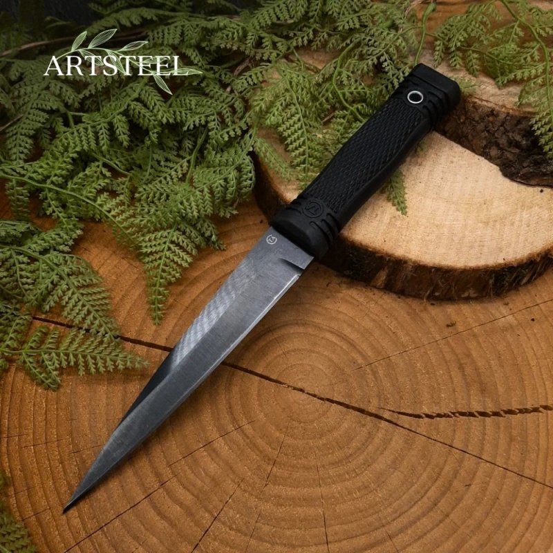 Нож Миг-1 из стали 65Г, рукоять резина в интернет-магазине art-steel.ru, фото