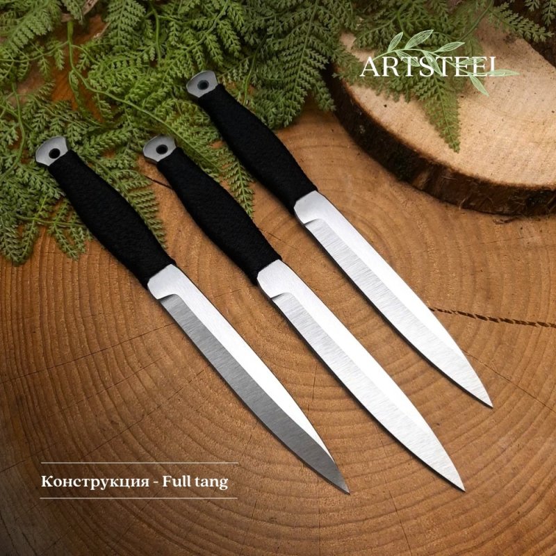 Нож Горец-3М из стали 65Х13, рукоять сталь, нейлон в интернет-магазине art-steel.ru, фото