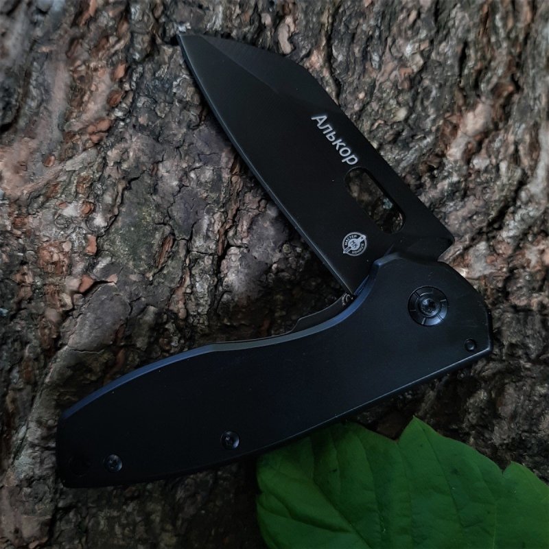 Складной нож Алькор, сталь 420, рукоять сталь в интернет-магазине art-steel.ru, фото