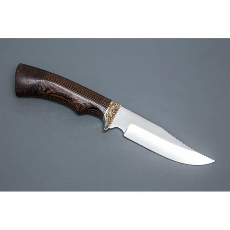 Нож Юнкер из стали 95Х18, рукоять венге, литье мельхиор в интернет-магазине art-steel.ru, фото