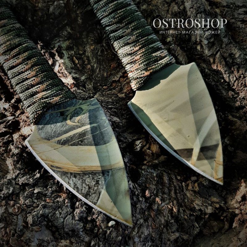 Набор метательных Стрела, сталь 420, рукоять обмотка паракордом в интернет-магазине art-steel.ru, фото
