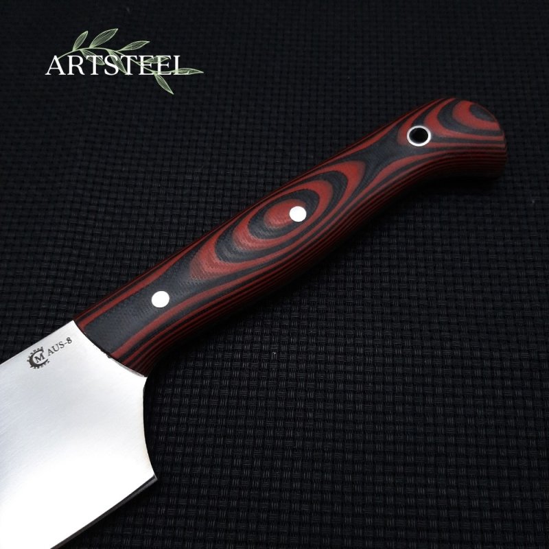 Кухонный нож Универсал 3 из стали AUS8, рукоять G10 в интернет-магазине art-steel.ru, фото