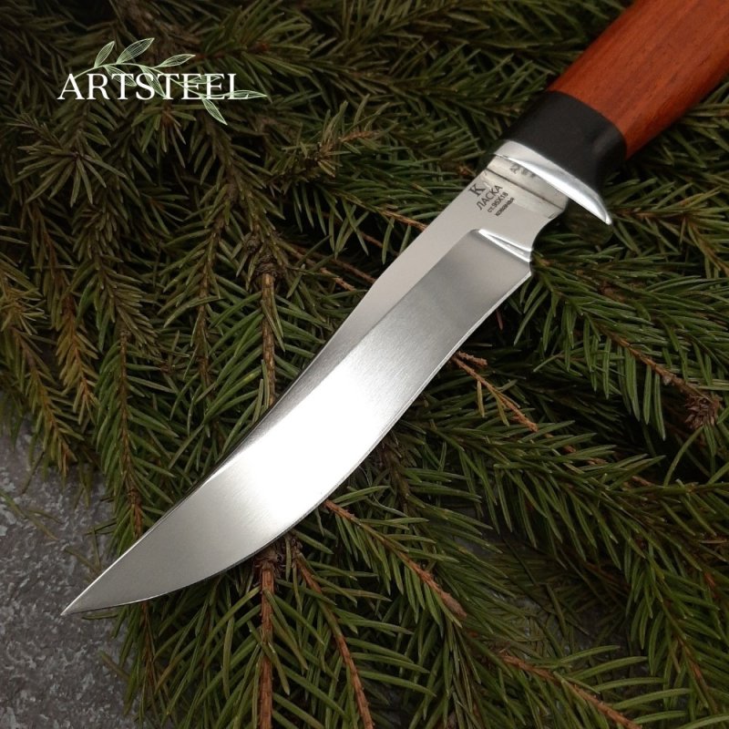 Нож Ласка из стали 95Х18, рукоять Бубинга в интернет-магазине art-steel.ru, фото