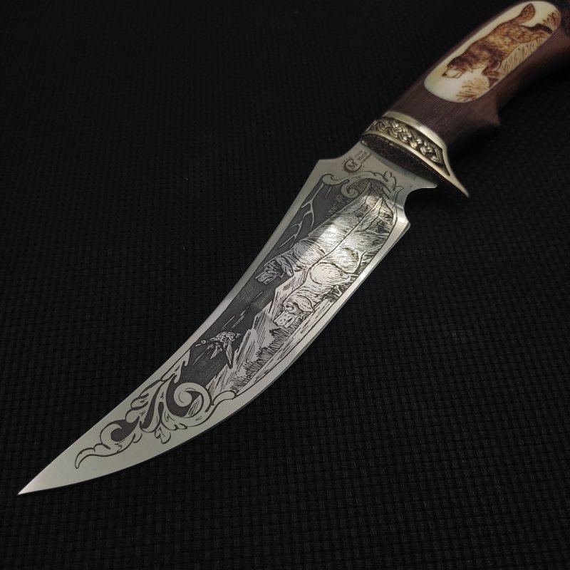 Нож Корсар из стали 95х18, рукоять венге, литьё мельхиор в интернет-магазине art-steel.ru, фото
