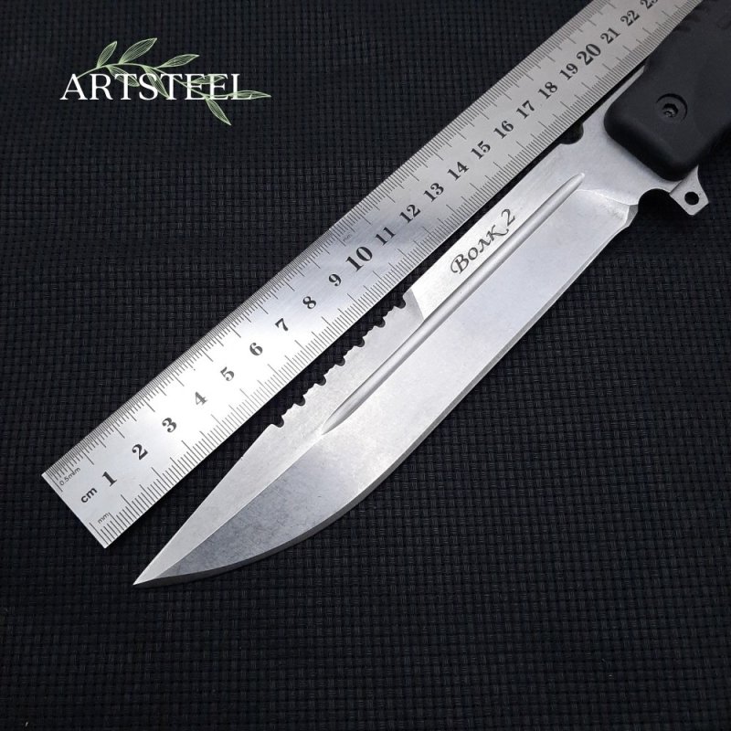 Нож Волк, сталь AUS8, рукоять эластрон в интернет-магазине art-steel.ru, фото