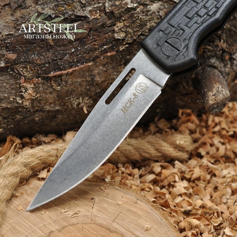 Складной нож НСК-8, сталь AUS8, рукоять пластик в интернет-магазине art-steel.ru, фото