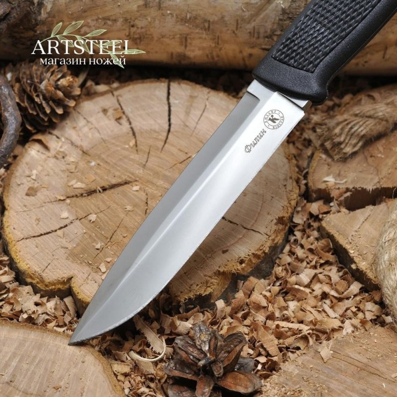 Туристический нож Филин, сталь AUS8, рукоять эластрон в интернет-магазине art-steel.ru, фото
