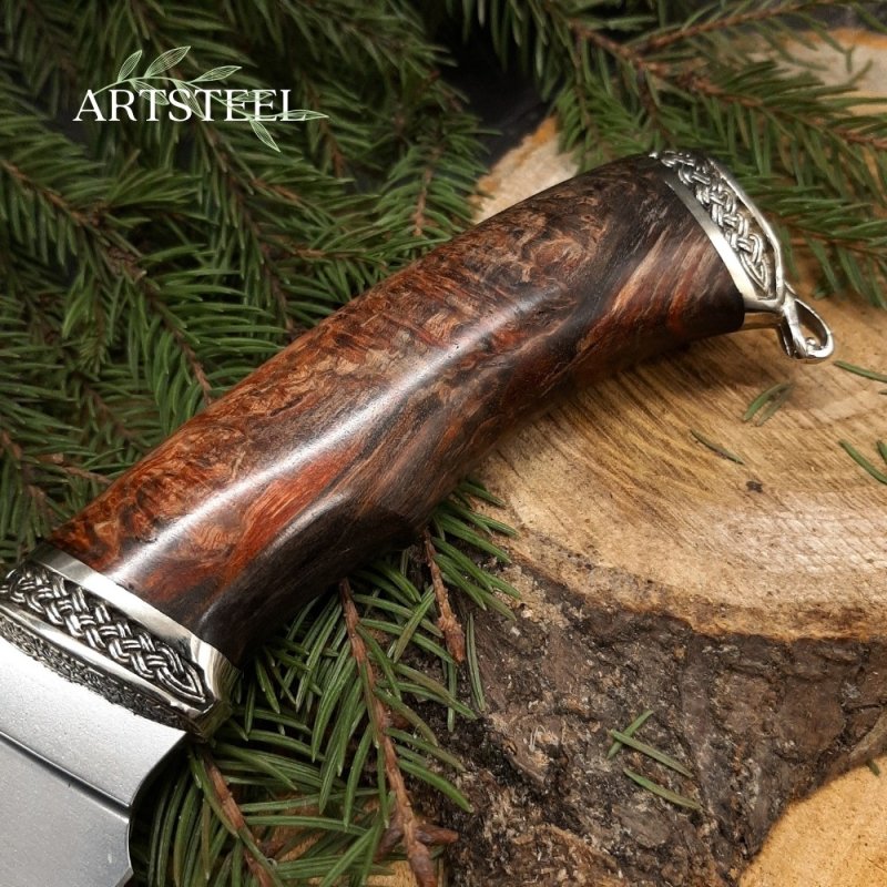 Нож Разделочный из стали Elmax, рукоять карельская береза в интернет-магазине art-steel.ru, фото