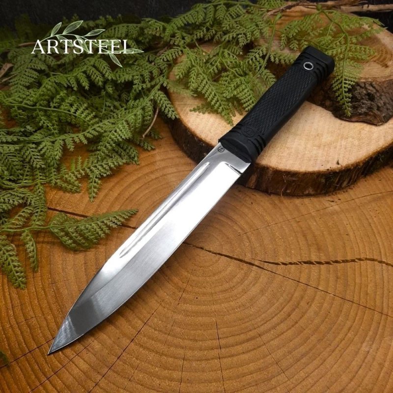 Нож Горец-2 из стали 65Х13, рукоять резина в интернет-магазине art-steel.ru, фото