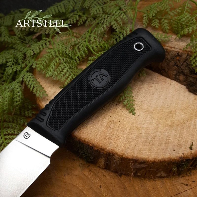 Нож Пласт-1Т из стали 95Х18, рукоять резина в интернет-магазине art-steel.ru, фото