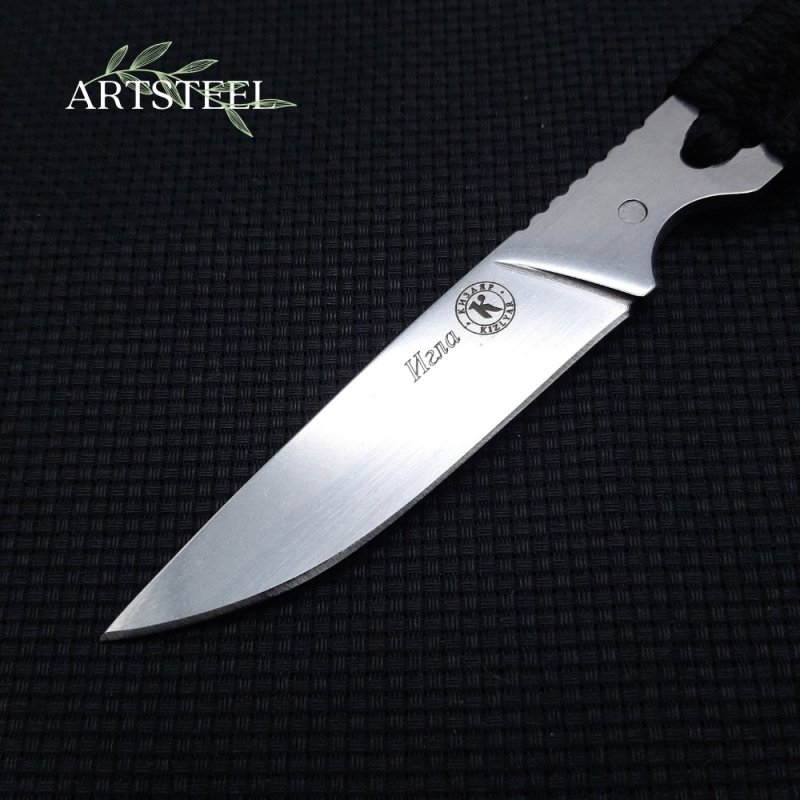 Нож скрытого ношения Игла (шейный нож), сталь AUS8, рукоять шнур в интернет-магазине art-steel.ru, фото