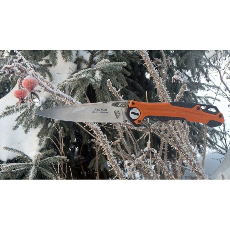 Складной городской "тактик" EDC Фантом, сталь D2, рукоять G10, карбон в интернет-магазине art-steel.ru, фото