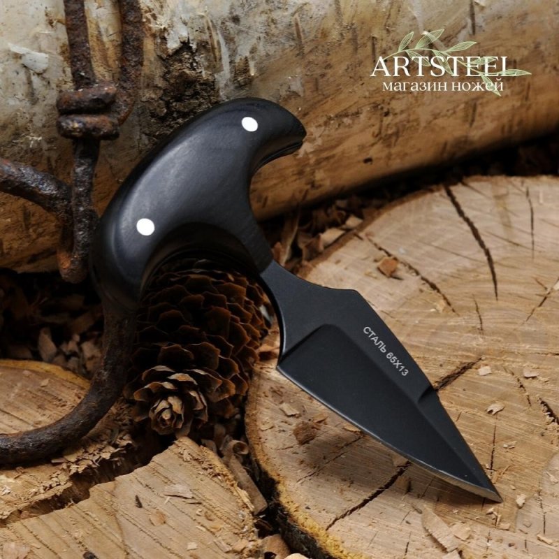 Тычковый нож Воробей, сталь 65Х13, рукоять бакелит в интернет-магазине art-steel.ru, фото