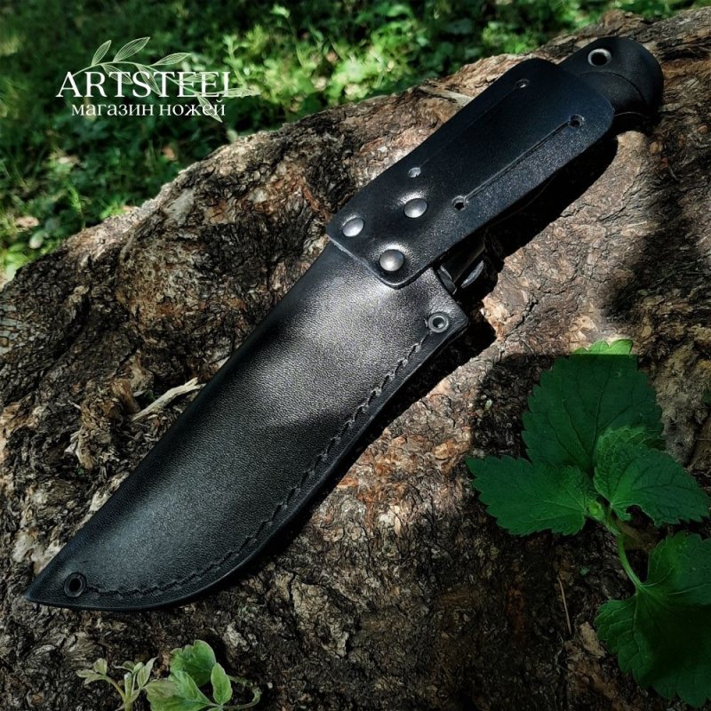 Туристический нож Нерка, сталь AUS8, рукоять эластрон в интернет-магазине art-steel.ru, фото