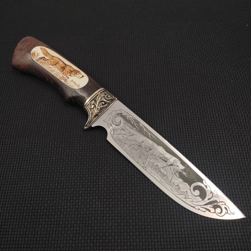 Нож Лорд из стали 95х18, рукоять венге, литьё мельхиор в интернет-магазине art-steel.ru, фото