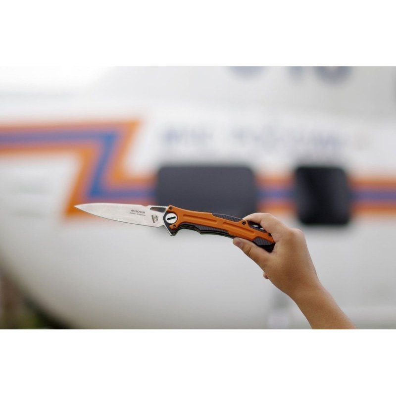 Складной городской "тактик" EDC Фантом, сталь D2, рукоять G10, карбон в интернет-магазине art-steel.ru, фото