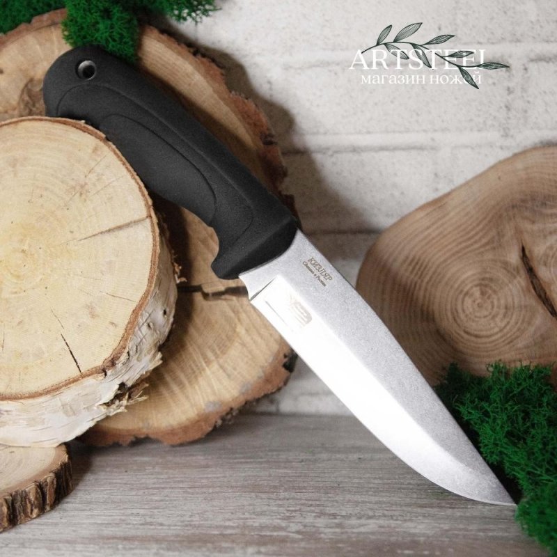 Туристический нож Линь, сталь AUS8, рукоять эластрон в интернет-магазине art-steel.ru, фото