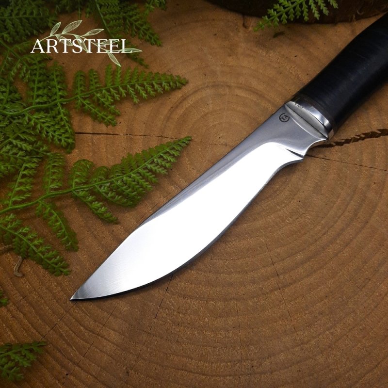 Нож Русак-1 из стали 95Х18, рукоять кожа в интернет-магазине art-steel.ru, фото