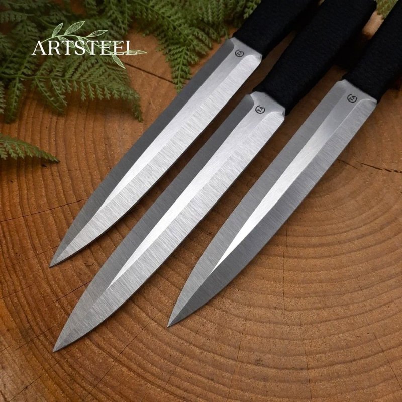 Нож Юст-1 из стали 65Х13, рукоять сталь, нейлон в интернет-магазине art-steel.ru, фото