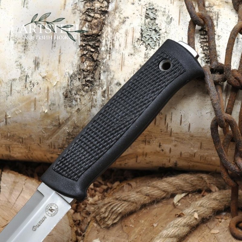 Туристический нож Филин, сталь AUS8, рукоять эластрон в интернет-магазине art-steel.ru, фото