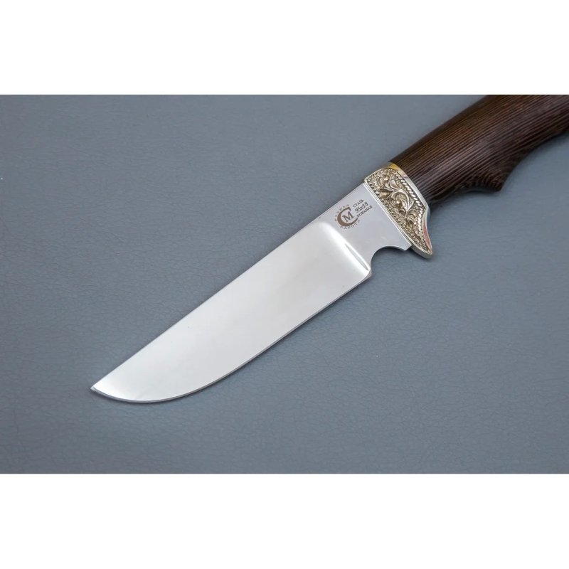 Нож Пластун из стали 95Х18, рукоять венге, литье мельхиор в интернет-магазине art-steel.ru, фото