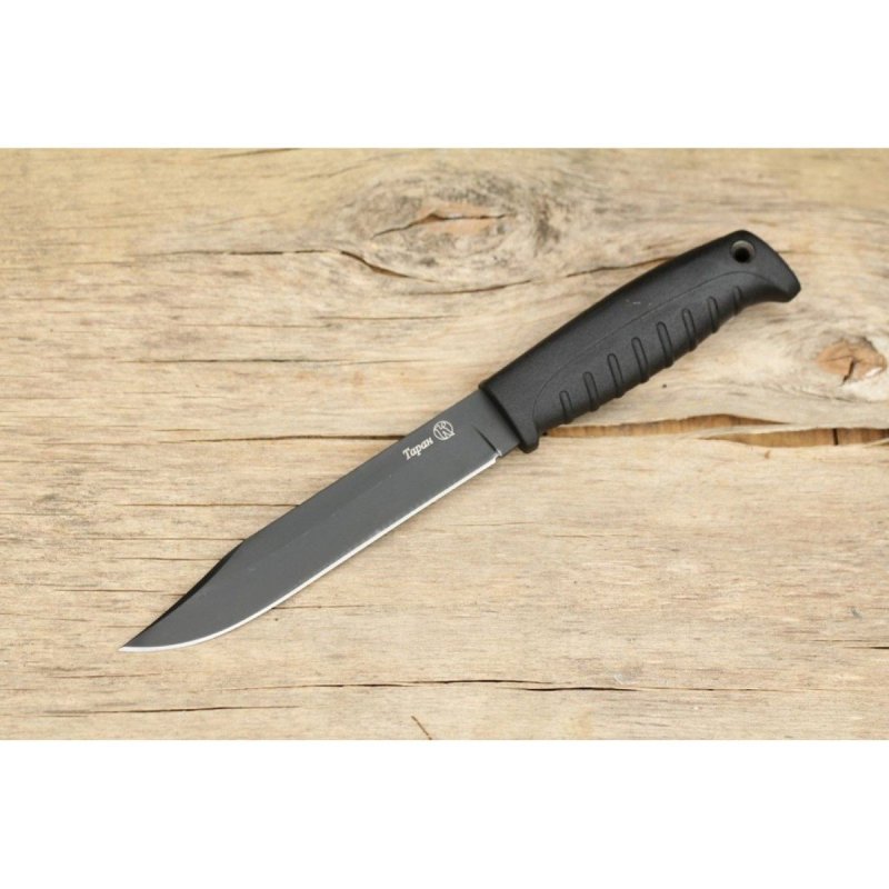 Нож Таран Х12МФ стоунвош черный эластрон в интернет-магазине art-steel.ru, фото