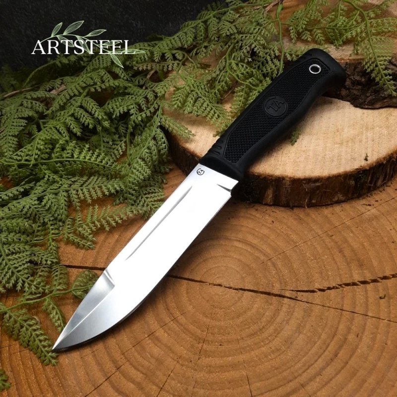 Нож Русич из стали 95Х18, рукоять резина в интернет-магазине art-steel.ru, фото