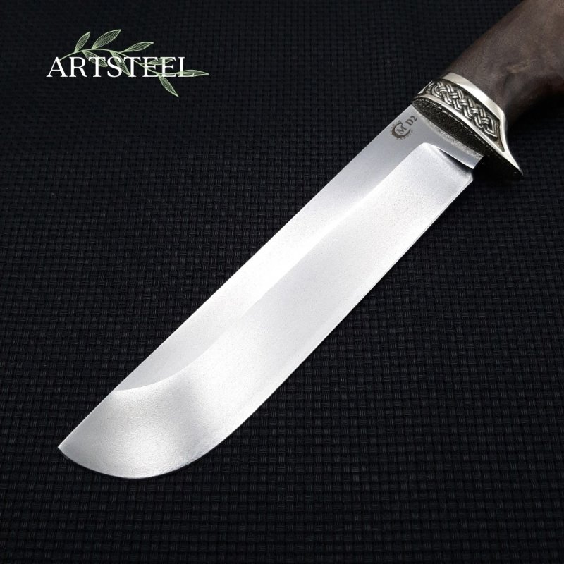 Нож Варяг из стали D2, рукоять ореховый кап в интернет-магазине art-steel.ru, фото