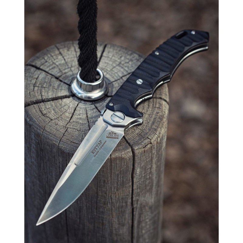 Складной нож Кугуар, сталь D2, рукоять G10 в интернет-магазине art-steel.ru, фото