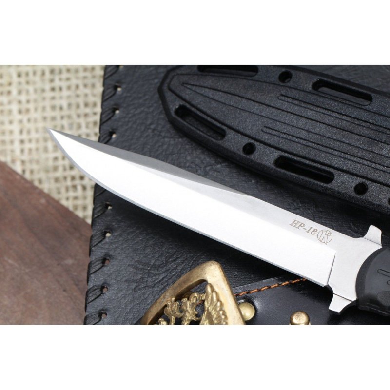 Туристический нож НР-18 (финка), сталь AUS8, рукоять эластрон в интернет-магазине art-steel.ru, фото