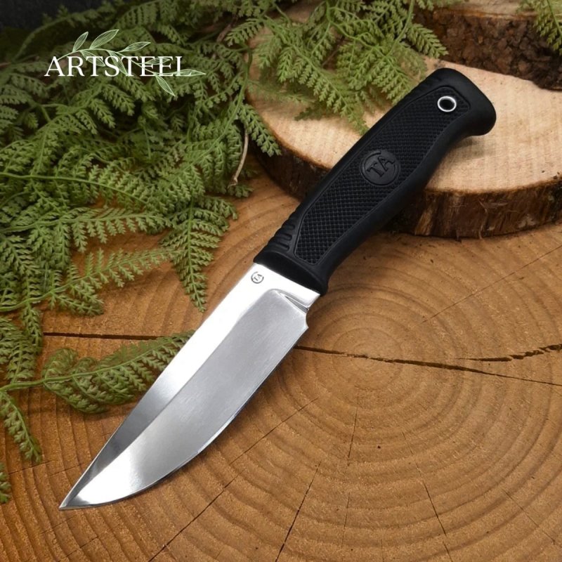 Нож Пласт-2Т из стали 95Х18, рукоять резина в интернет-магазине art-steel.ru, фото